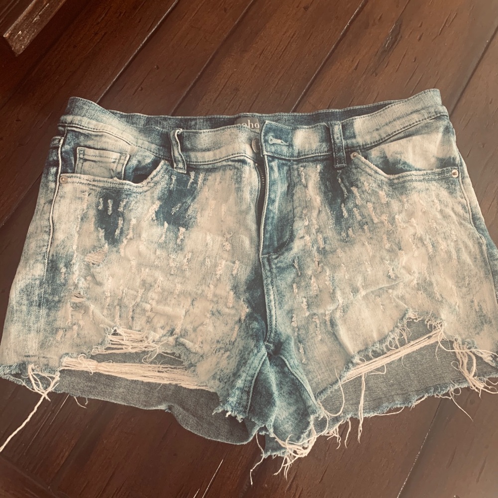 NY&Co. Denim Torn Shorts